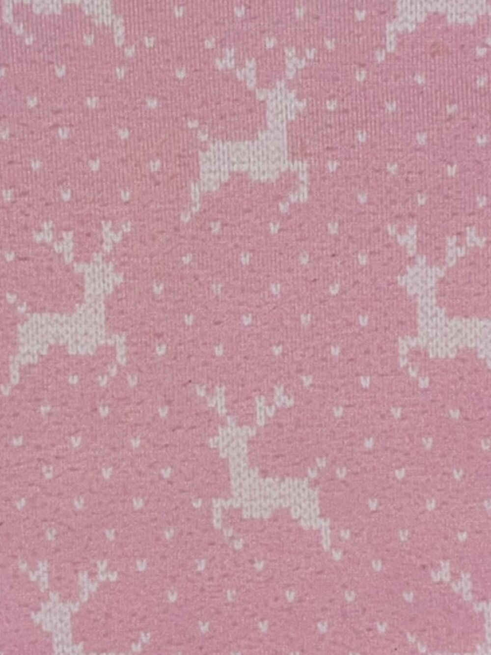 Girls Pink Reindeer Pajama Set Fitted 2-Piece Long Sleeve Size L PJ Salvage - Picture 7 of 10